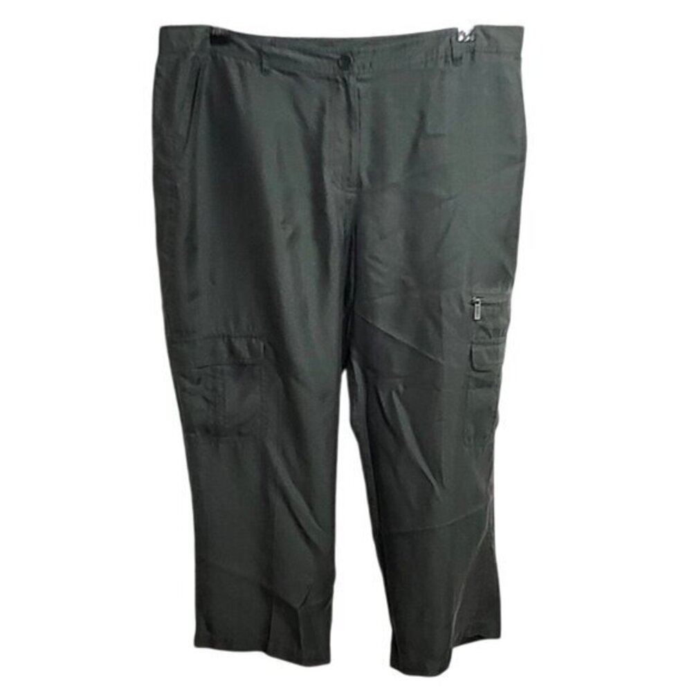 Calvin Klein Silk Pants Green 14